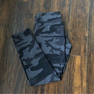 Tuff Athletics Black Army Print Leggings